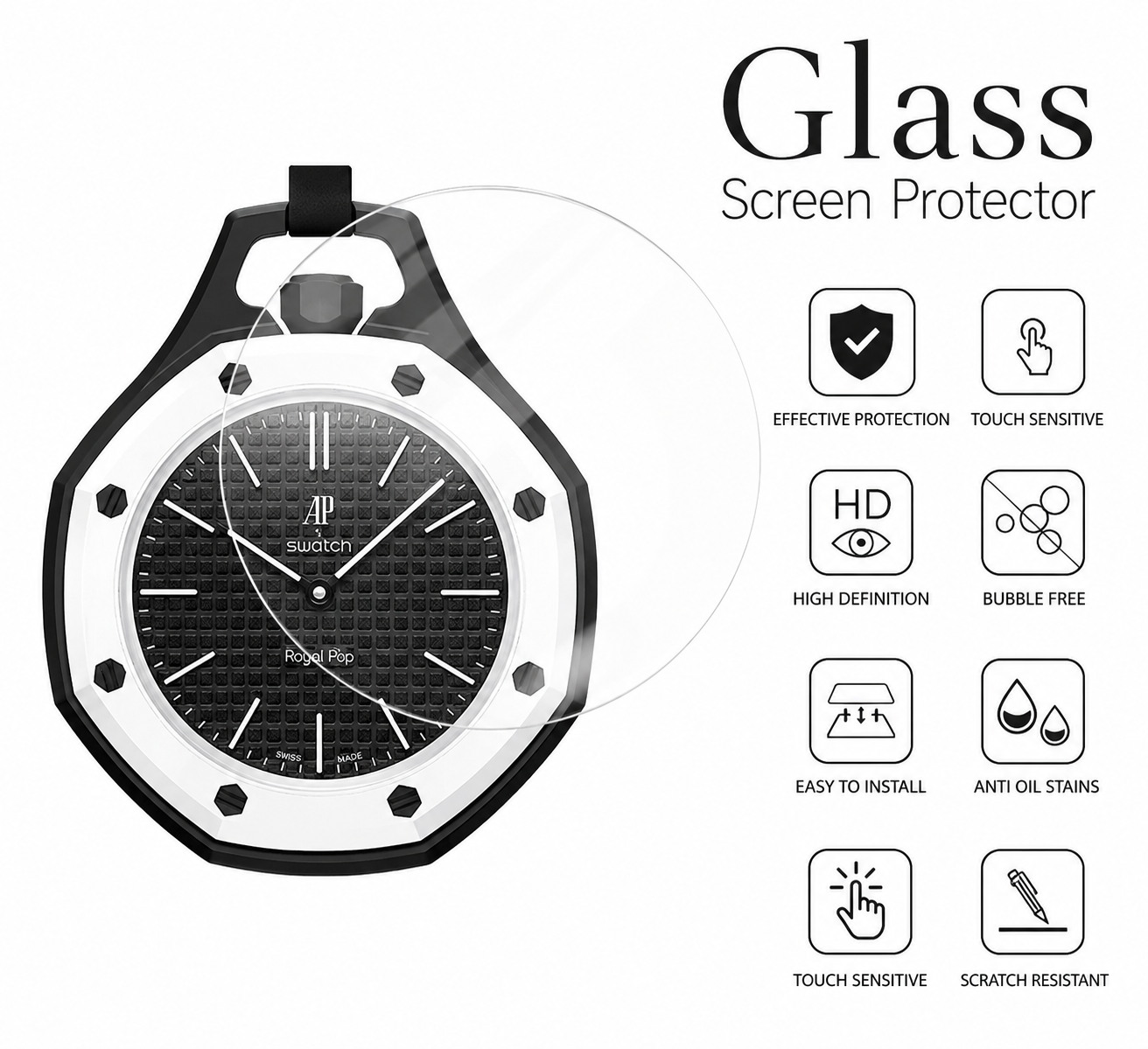 Premium Glass Screen Protector for AP x Swatch RoyalPop