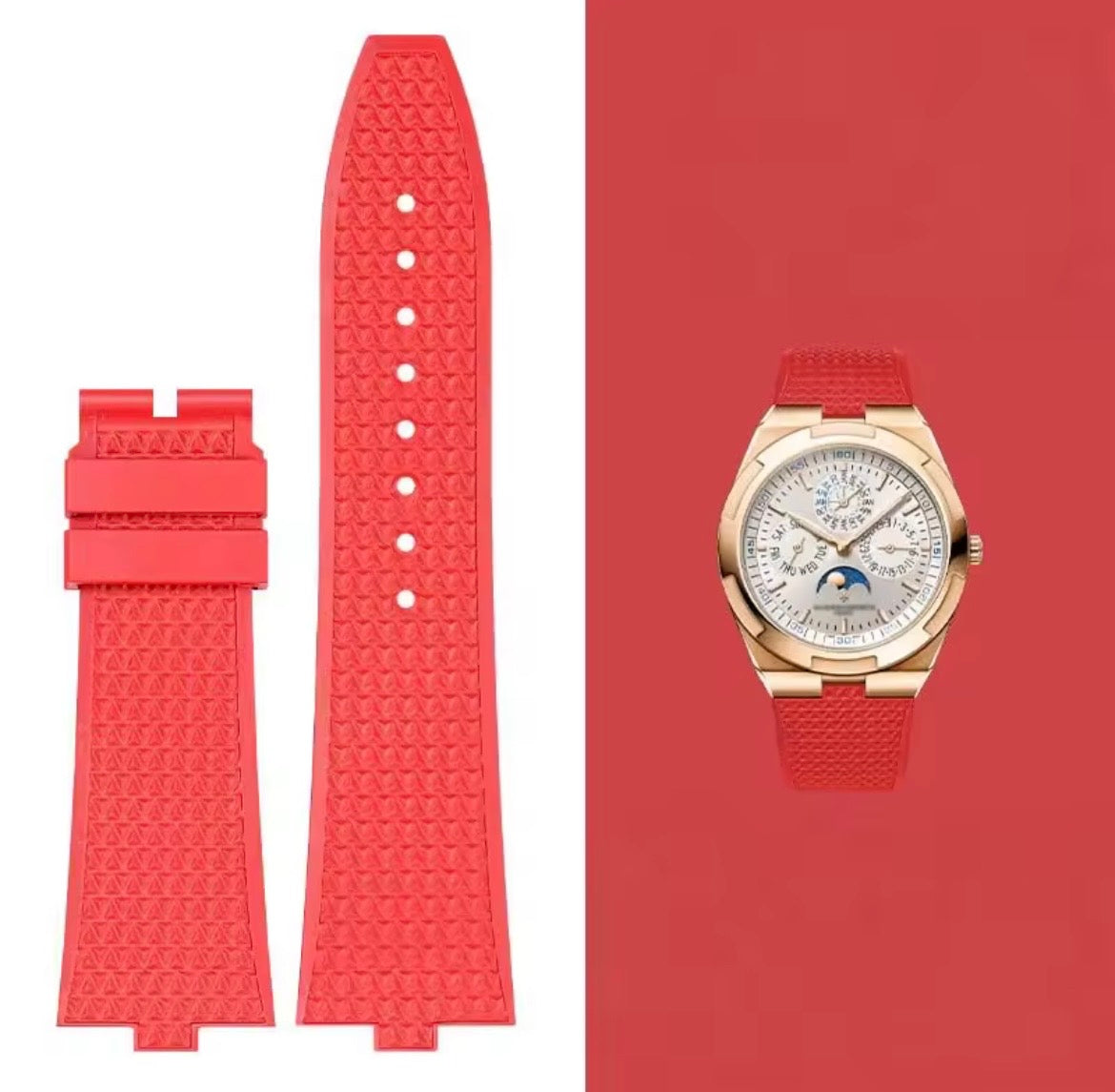 Silicone Watch Strap for Vacheron Constantin Overseas multiple colors