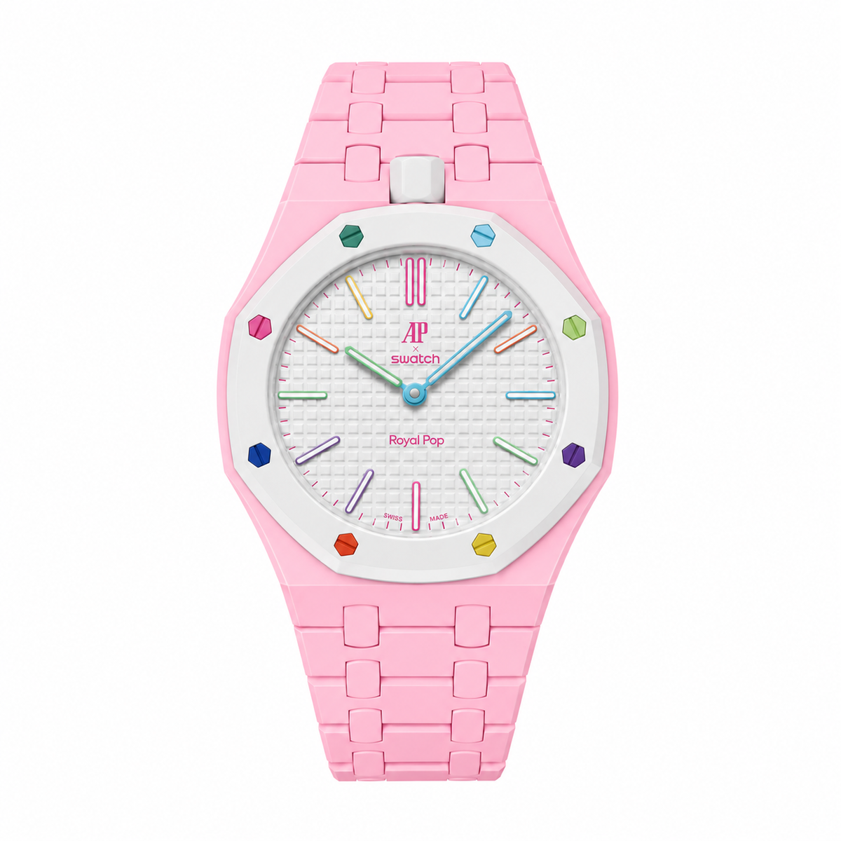 Bioceramic case and strap for AP x Swatch RoyalPop (Light pink)