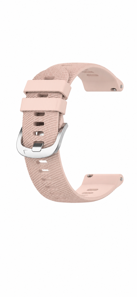 Ribbed Garmin Silicone Watch Band Multiple Colors & Sizes