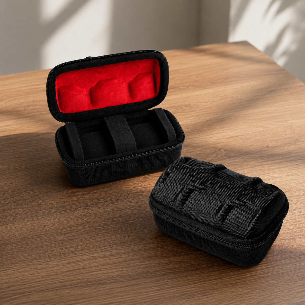 2-slot hard shell watch travel case – Protective watch storage & travel organizer