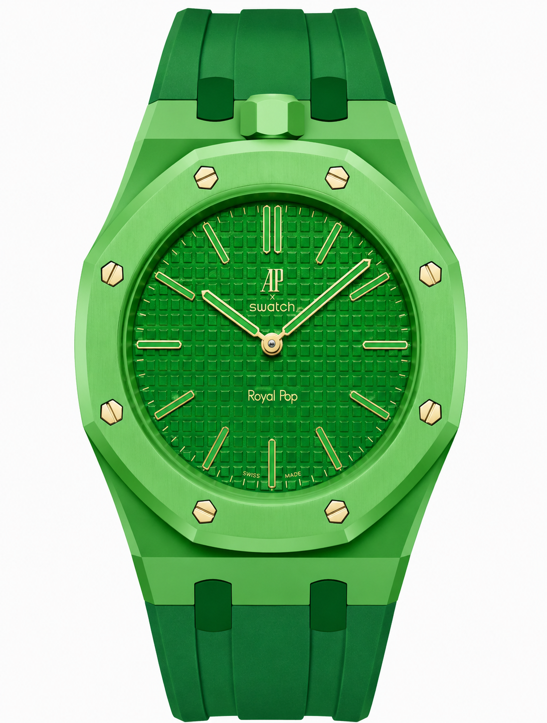 AP x Swatch Royalpop rubber strap & adapter bundle Light green/ green