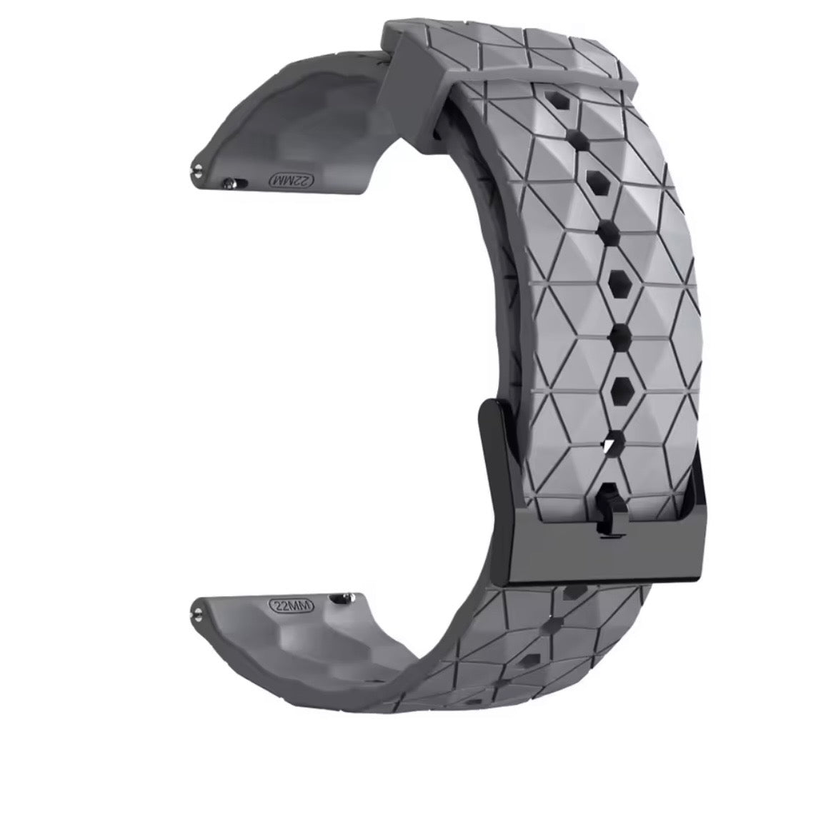HexGrid Polar Silicone Sport Watch Band for CMF Watch Pro / Pro 2 / 22mm