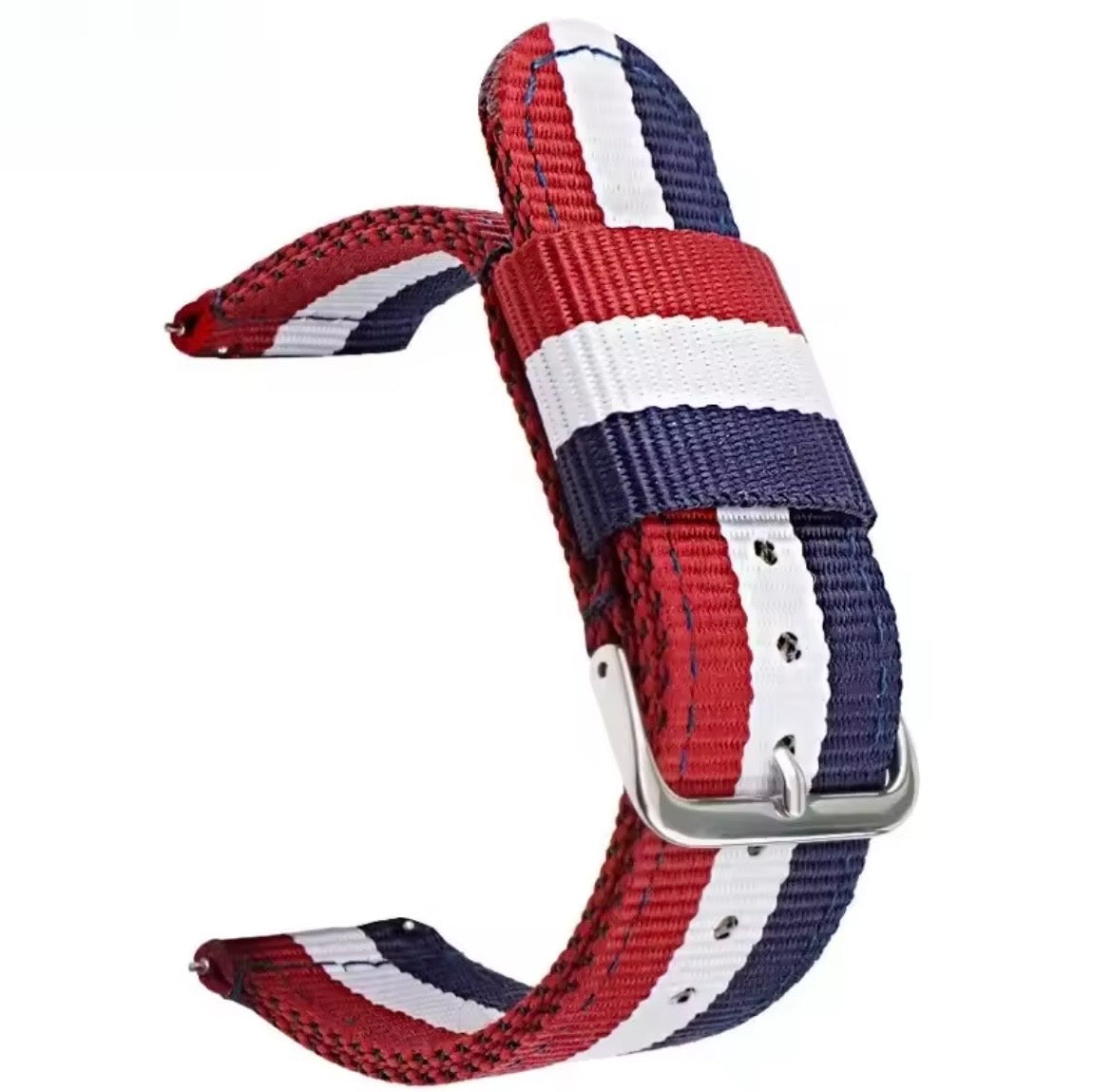 Universal NATO Watch Strap 20mm/22mm – Nylon Watch Band Compatible with Omega Moonswatch, Samsung, Garmin, Huawei, Amazfit & More