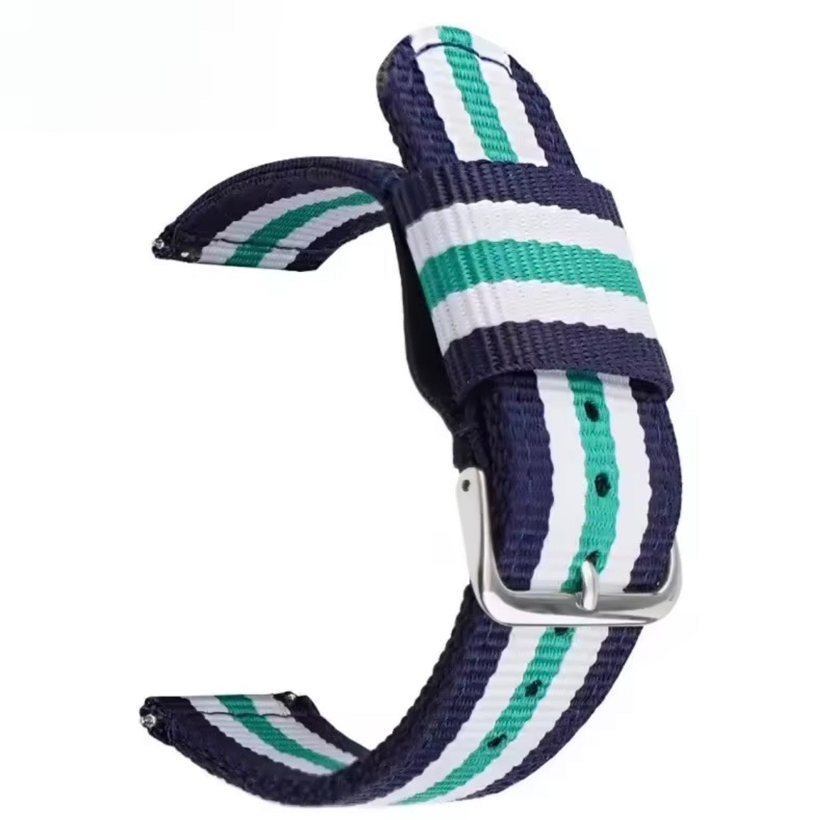 Universal NATO Watch Strap 20mm/22mm – Nylon Watch Band Compatible with Omega Moonswatch, Samsung, Garmin, Huawei, Amazfit & More
