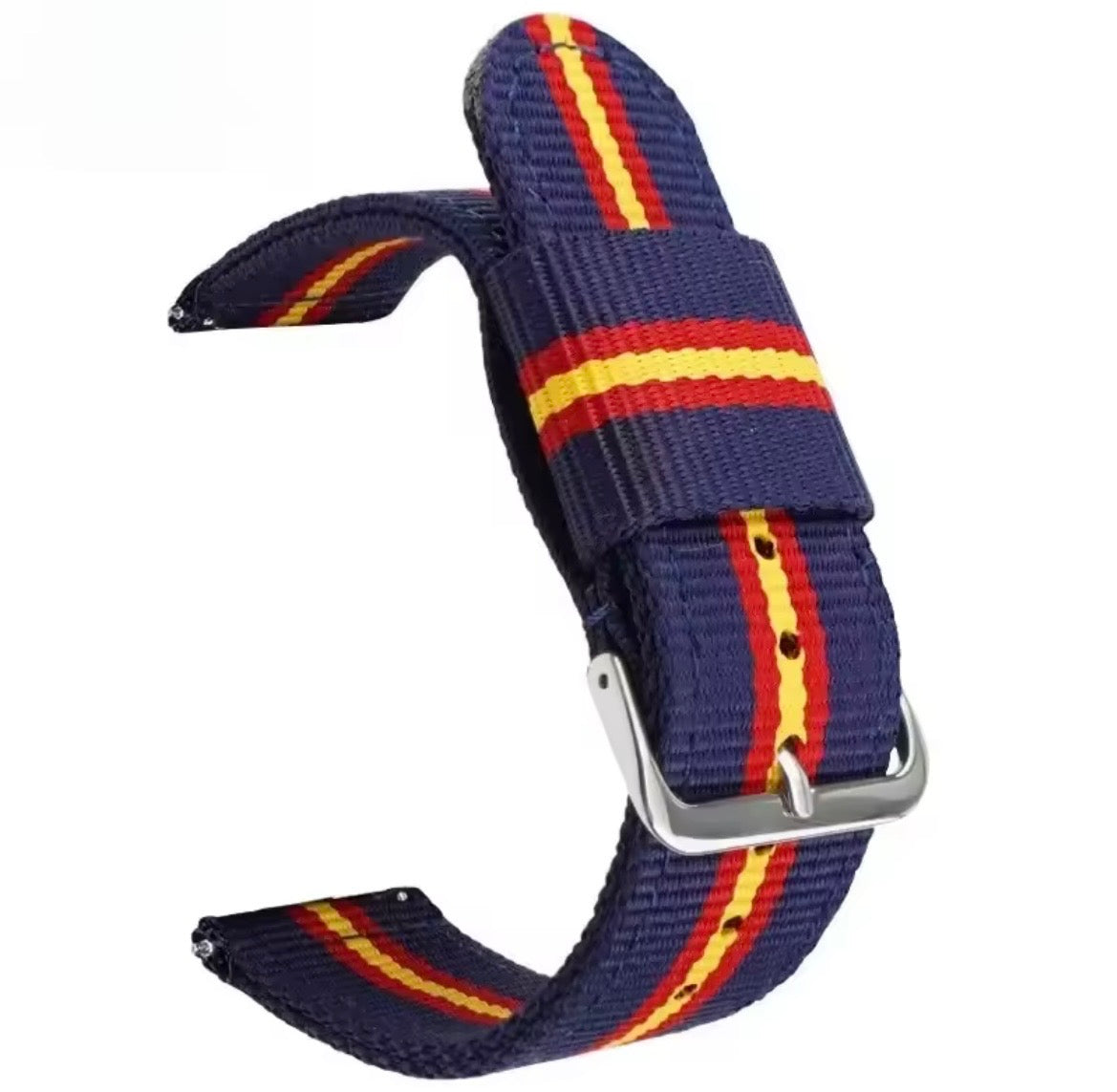Universal NATO Watch Strap 20mm/22mm – Nylon Watch Band Compatible with Omega Moonswatch, Samsung, Garmin, Huawei, Amazfit & More