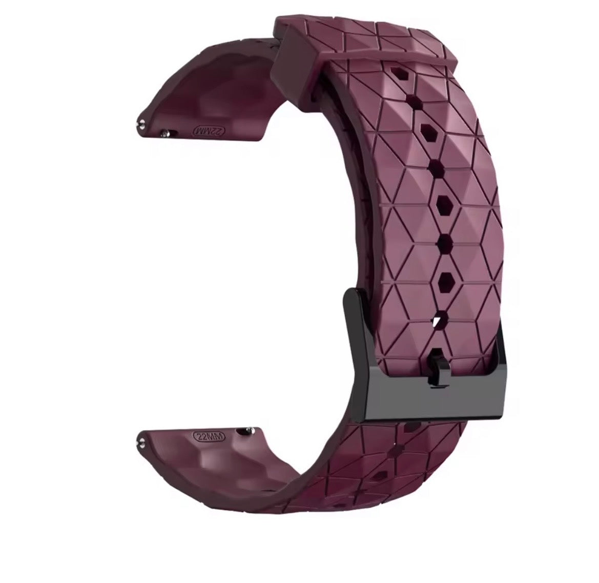 HexGrid Polar Silicone Sport Watch Band for CMF Watch Pro / Pro 2 / 22mm
