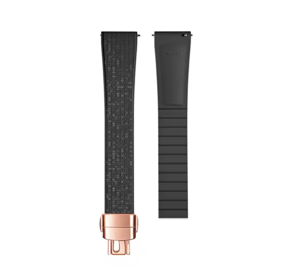 CTS Fluoro Rubber Strap with Subtle Sparkle - Multiple colors/sizes