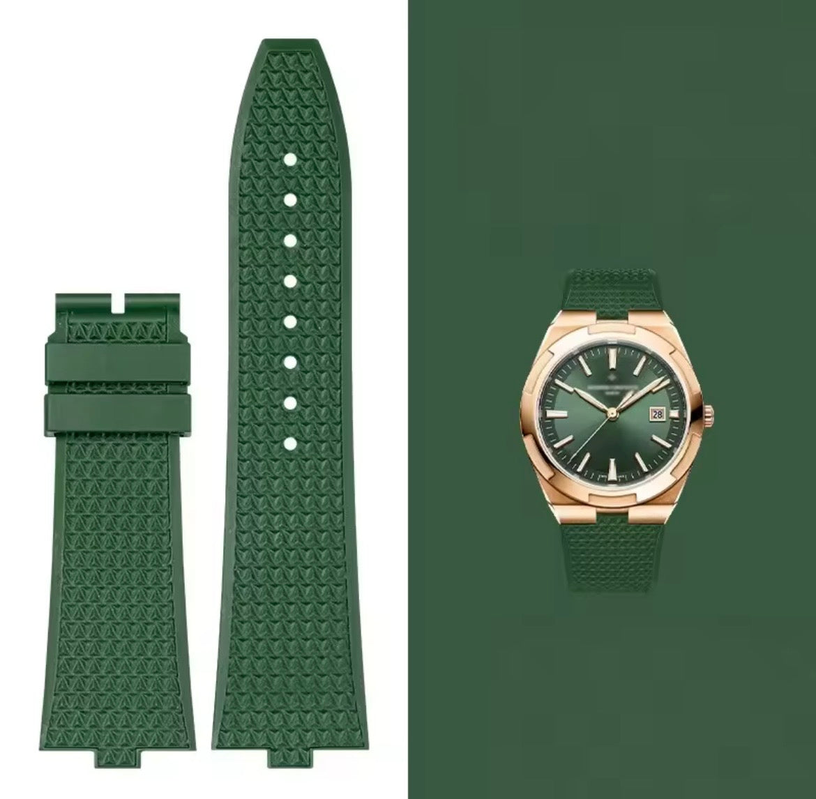 Silicone Watch Strap for Vacheron Constantin Overseas multiple colors