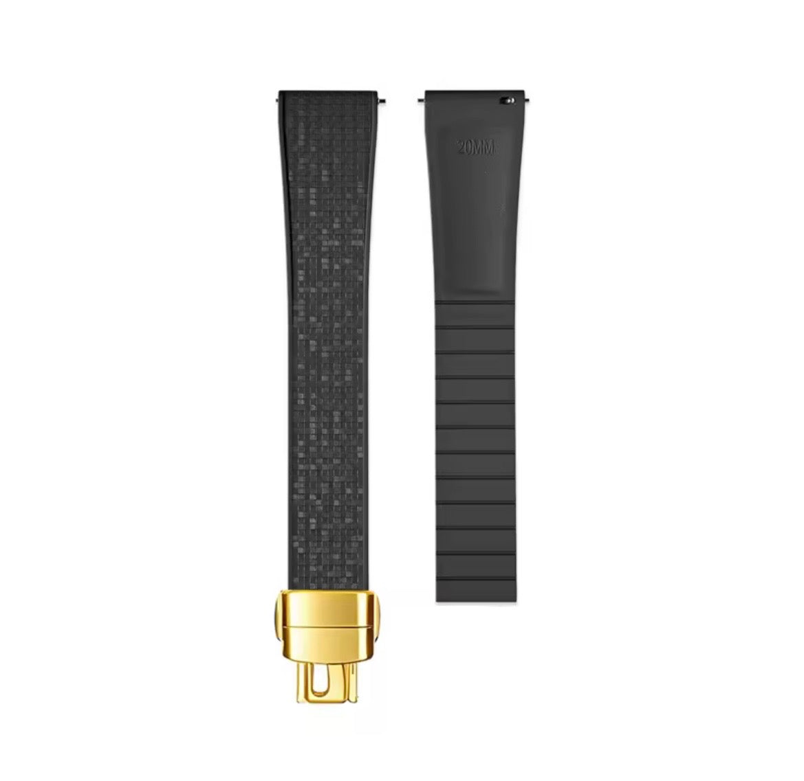 CTS Fluoro Rubber Strap with Subtle Sparkle - Multiple colors/sizes
