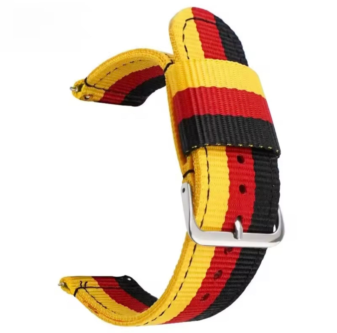 Universal NATO Watch Strap 20mm/22mm – Nylon Watch Band Compatible with Omega Moonswatch, Samsung, Garmin, Huawei, Amazfit & More