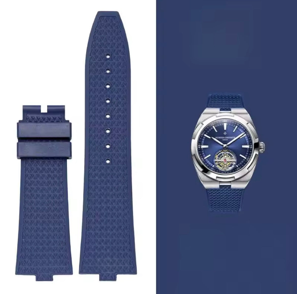 Silicone Watch Strap for Vacheron Constantin Overseas multiple colors