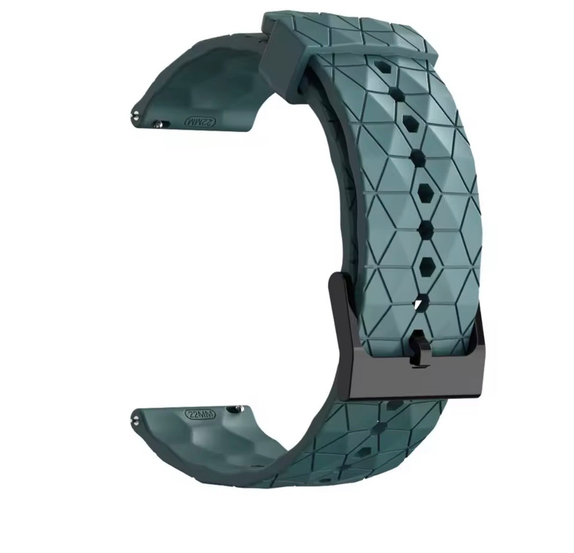 HexGrid Polar Silicone Sport Watch Band for CMF Watch Pro / Pro 2 / 22mm