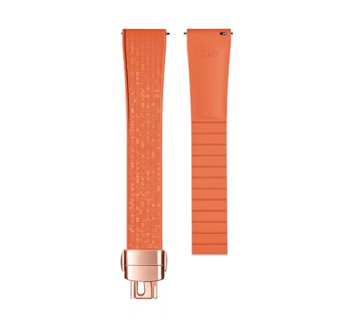 CTS Fluoro Rubber Strap with Subtle Sparkle - Multiple colors/sizes