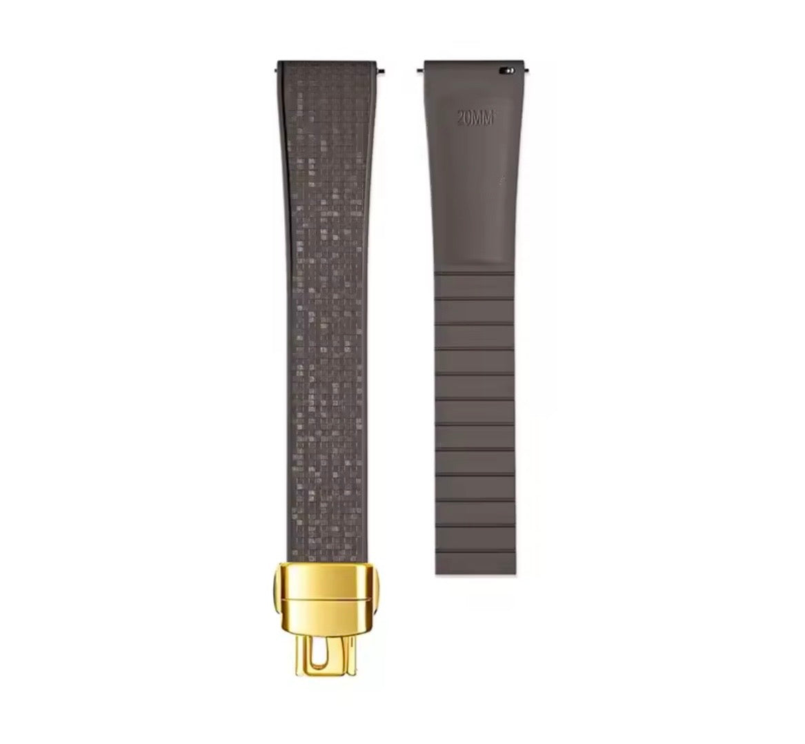 CTS Fluoro Rubber Strap with Subtle Sparkle - Multiple colors/sizes