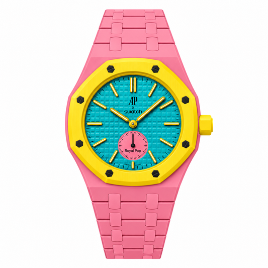 Bioceramic case and strap for AP x Swatch RoyalPop (OTG ROZ) Lightpink
