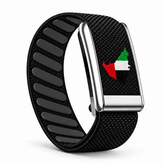 UAE Map/Flag Inspired Print Woven Strap Compatible with WHOOP 5.0 & MG