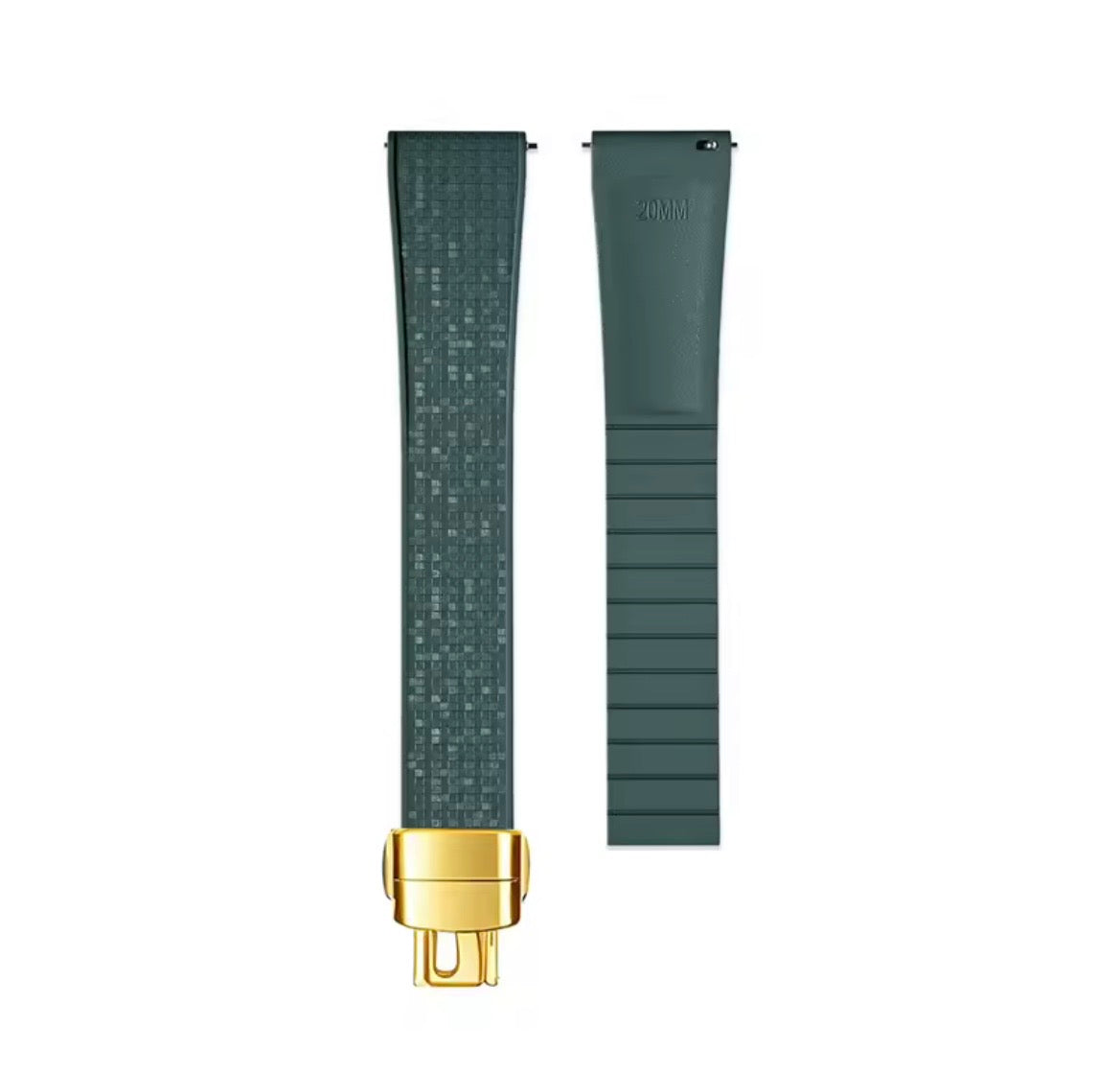 CTS Fluoro Rubber Strap with Subtle Sparkle - Multiple colors/sizes