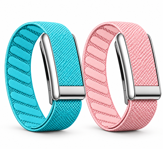Turquoise / Baby Pink Woven Strap Compatible with WHOOP 5.0 & WHOOP 5.0 MG