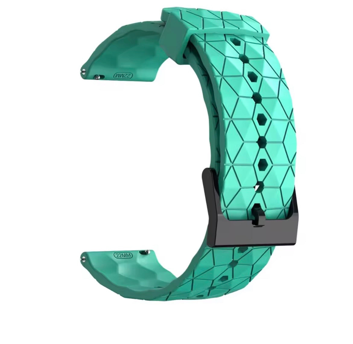 HexGrid Polar Silicone Sport Watch Band for CMF Watch Pro / Pro 2 / 22mm