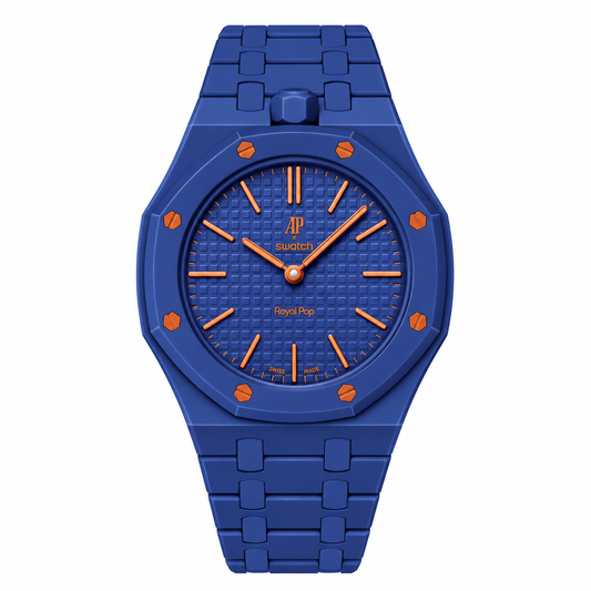 Bioceramic case and strap for AP x Swatch RoyalPop (Dark blue)