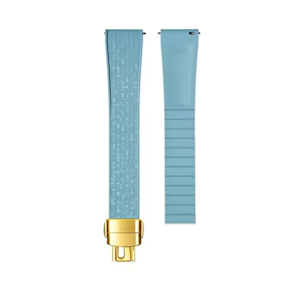 CTS Fluoro Rubber Strap with Subtle Sparkle - Multiple colors/sizes