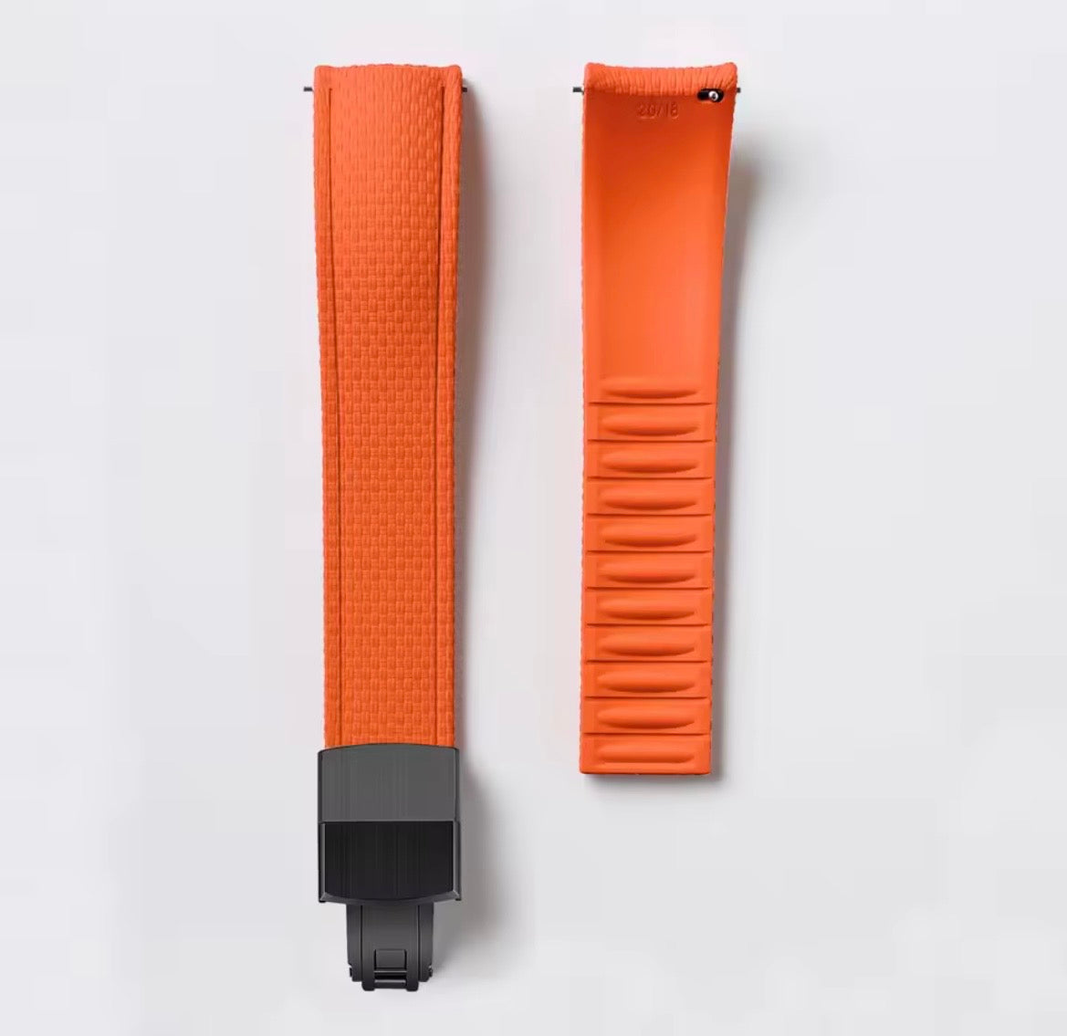 CTS FKM Rubber Watch Strap, Quick Release, Orange