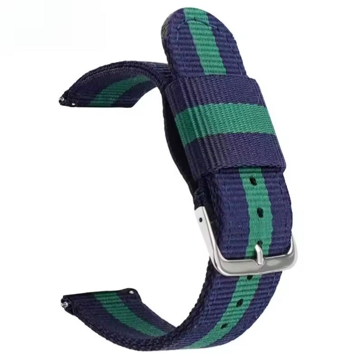 Universal NATO Watch Strap 20mm/22mm – Nylon Watch Band Compatible with Omega Moonswatch, Samsung, Garmin, Huawei, Amazfit & More
