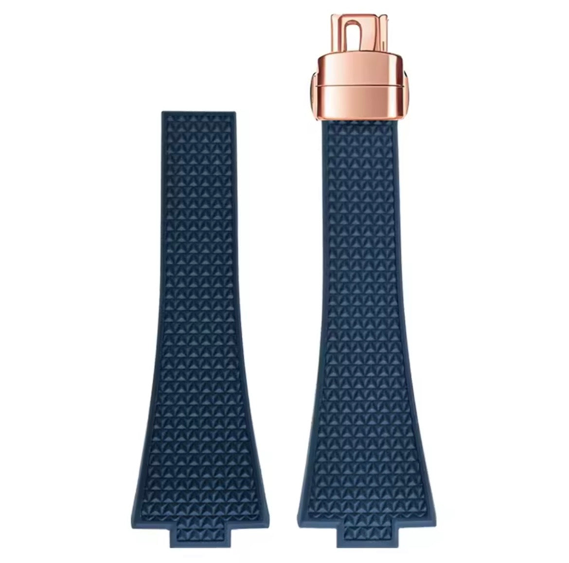 Textured Rubber Watch Strap For Tissot PRX multiple colors with Quick Release Stainless Steel (Rose) - Fits PRX 40mm