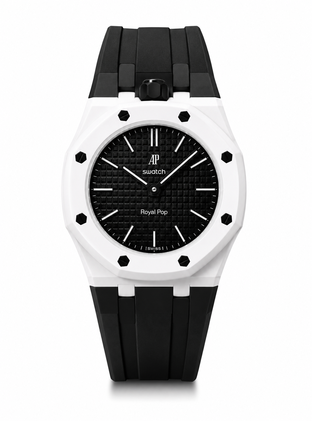 AP x Swatch Royalpop rubber strap & adapter bundle White/Black