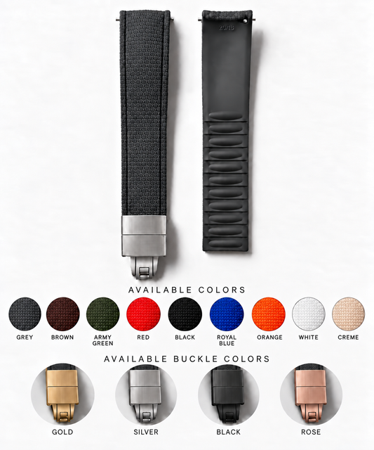 CTS FKM Rubber Watch Strap – Quick Release (Multiple colors/sizes)