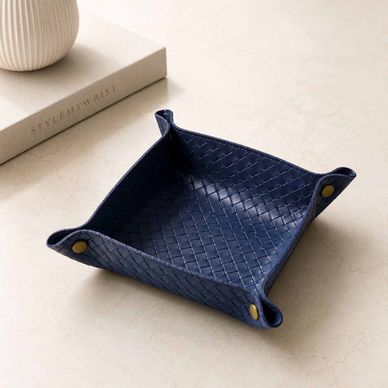Woven Valet Tray – Premium Catchall Organizer - Multiple colors