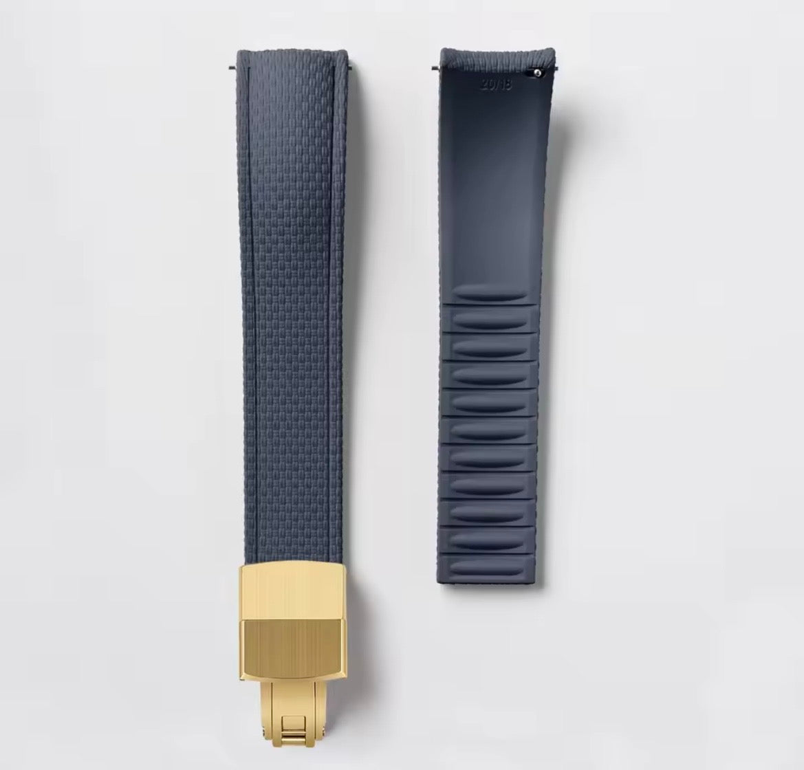 CTS FKM Rubber Watch Strap, Quick Release, Grey
