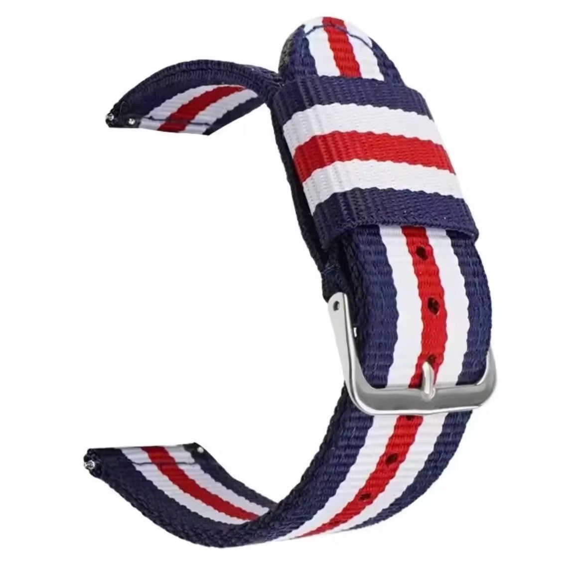 Universal NATO Watch Strap 20mm/22mm – Nylon Watch Band Compatible with Omega Moonswatch, Samsung, Garmin, Huawei, Amazfit & More