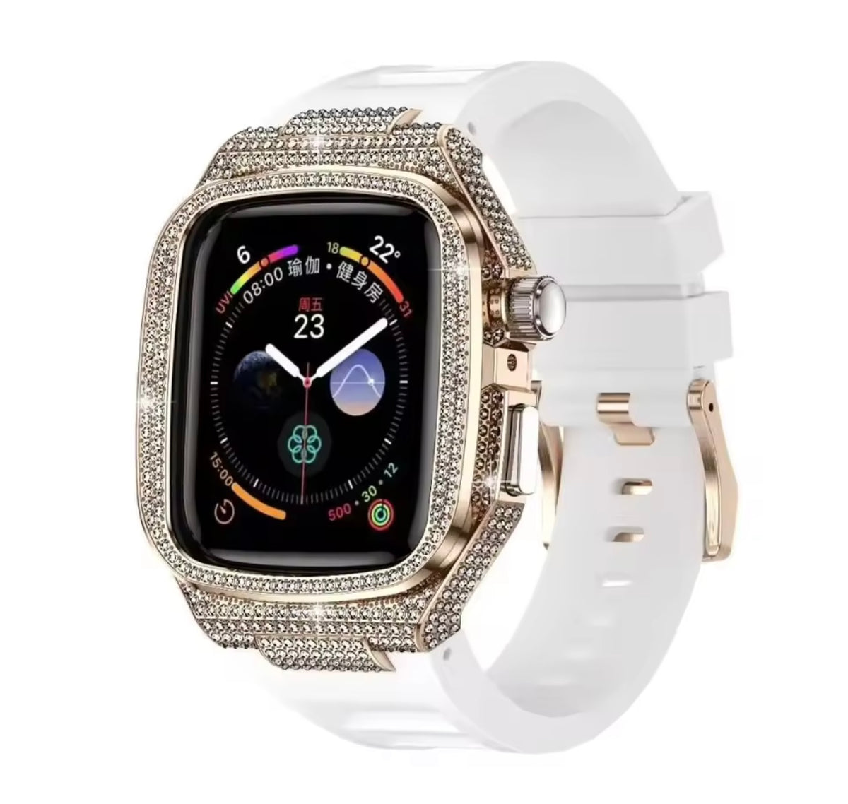 Iced Out Full Case & Strap for Apple Watch