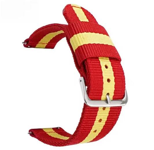 Universal NATO Watch Strap 20mm/22mm – Nylon Watch Band Compatible with Omega Moonswatch, Samsung, Garmin, Huawei, Amazfit & More