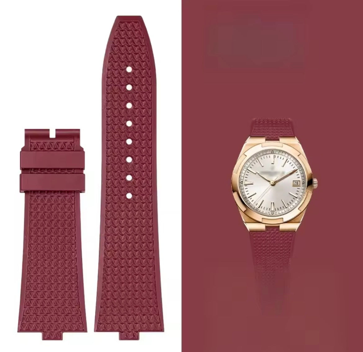 Silicone Watch Strap for Vacheron Constantin Overseas multiple colors