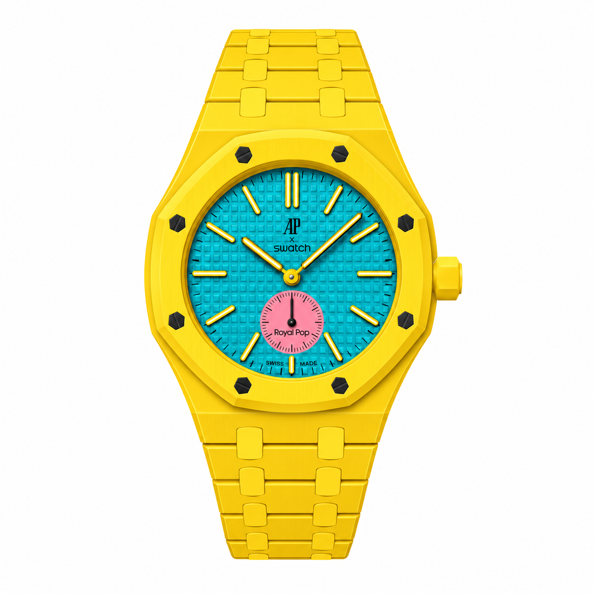Bioceramic case and strap for AP x Swatch RoyalPop (Yellow)