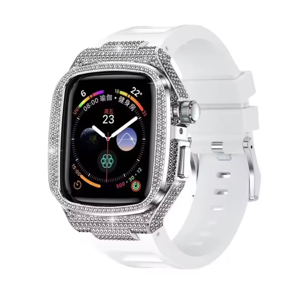 Iced Out Full Case & Strap for Apple Watch
