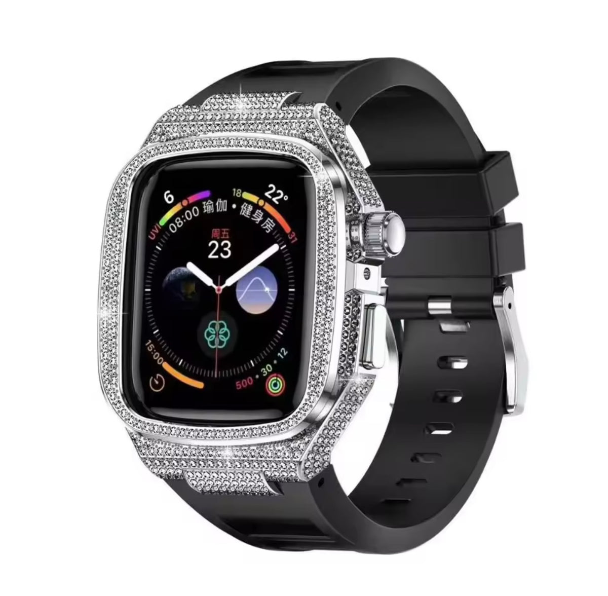Iced Out Full Case & Strap for Apple Watch