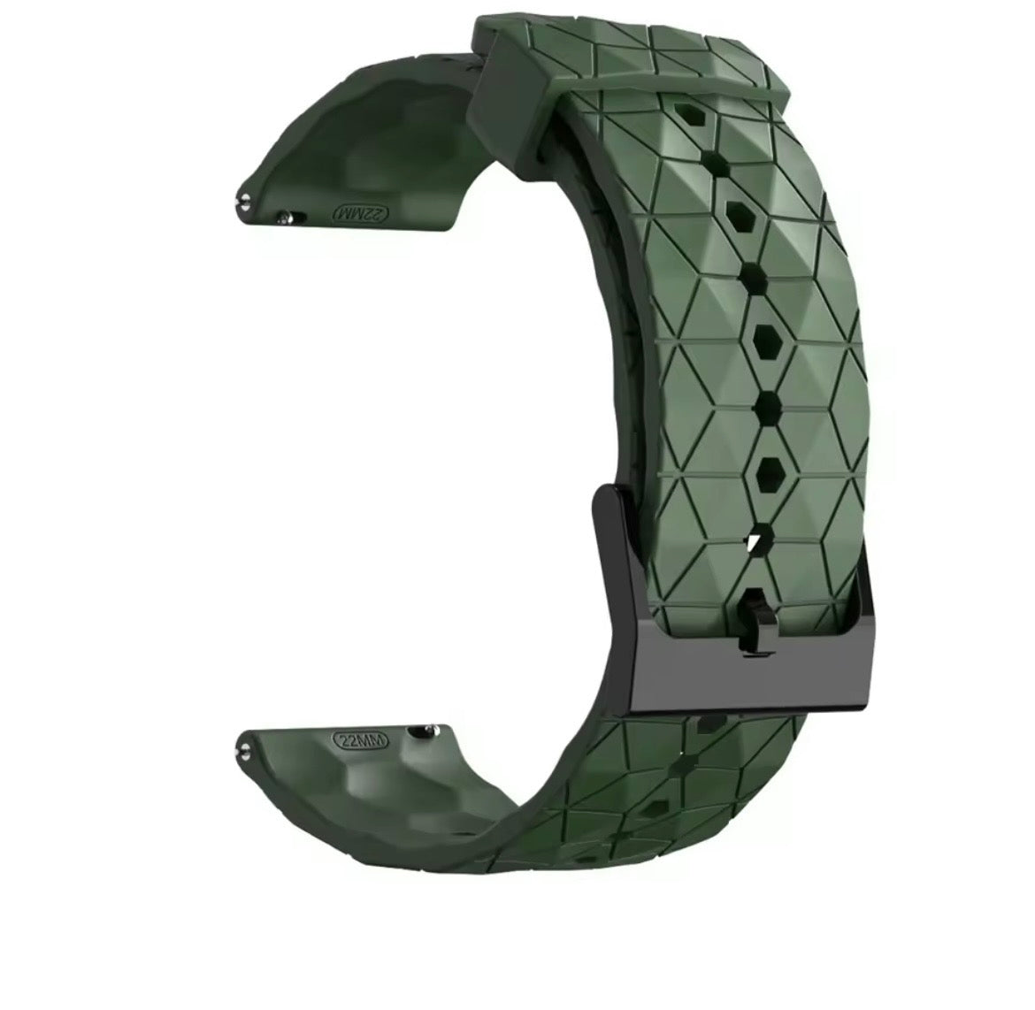 HexGrid Polar Silicone Sport Watch Band for CMF Watch Pro / Pro 2 / 22mm