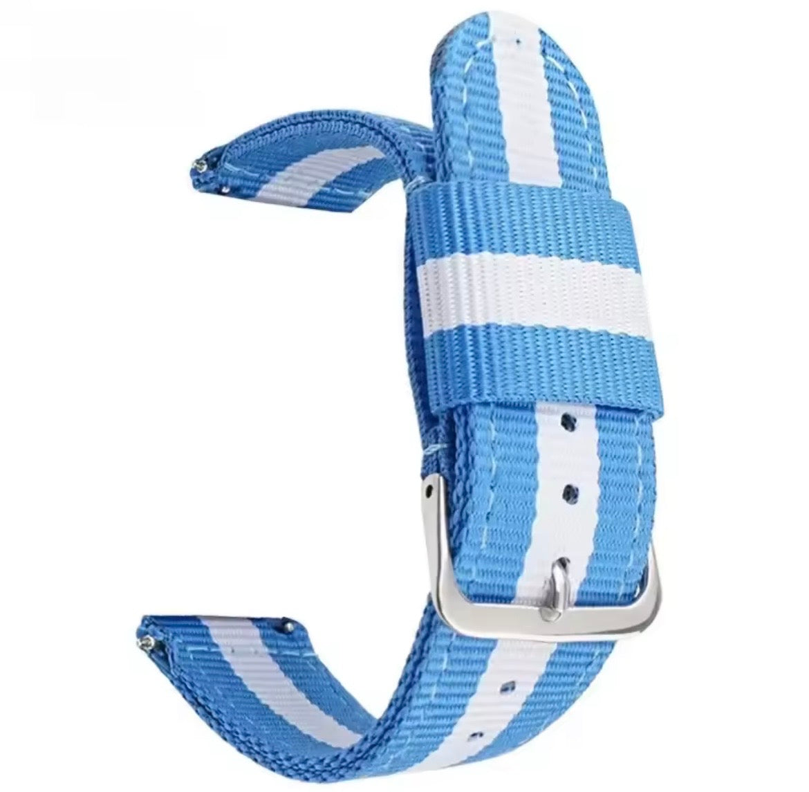 Universal NATO Watch Strap 20mm/22mm – Nylon Watch Band Compatible with Omega Moonswatch, Samsung, Garmin, Huawei, Amazfit & More