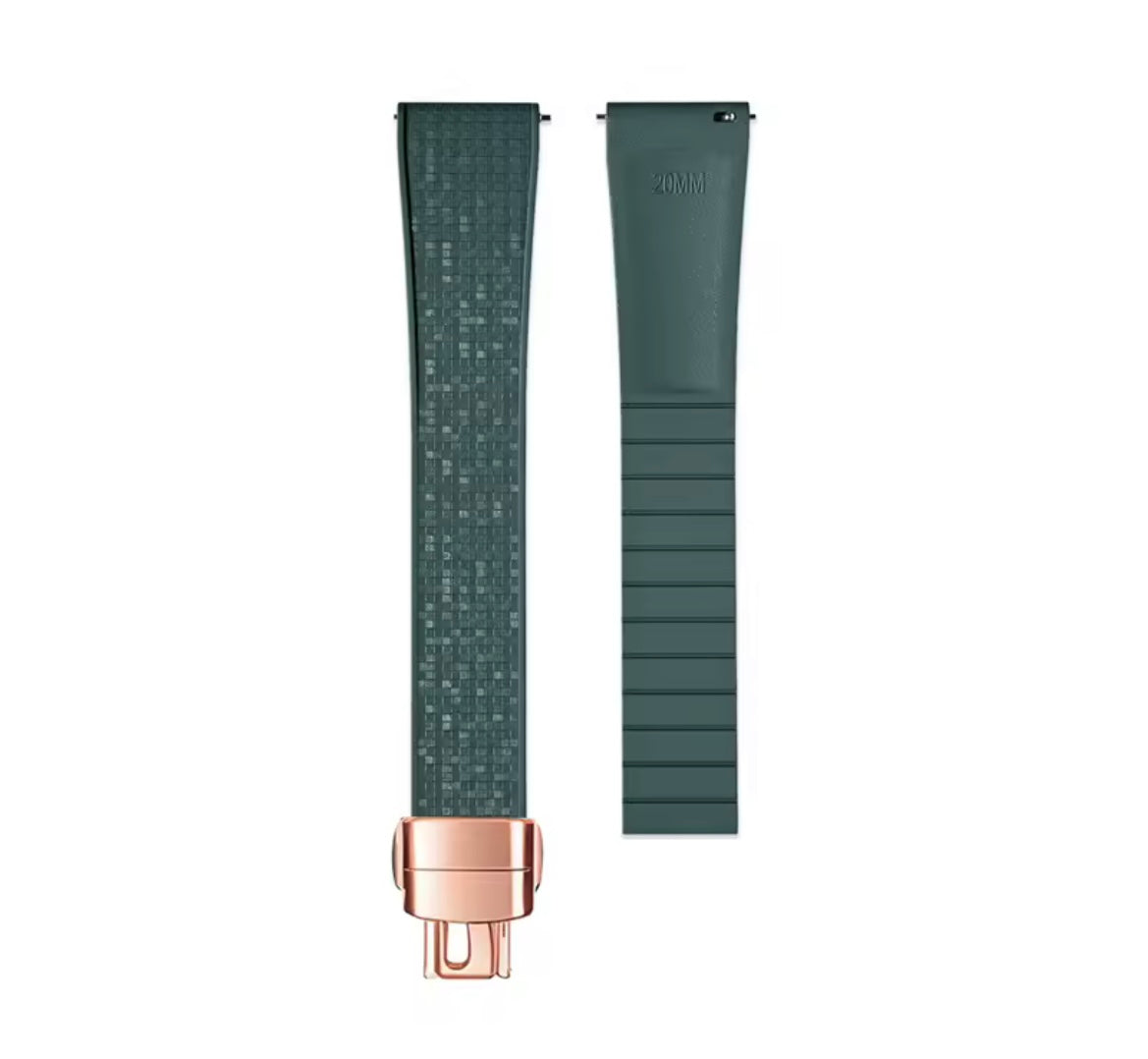 CTS Fluoro Rubber Strap with Subtle Sparkle - Multiple colors/sizes
