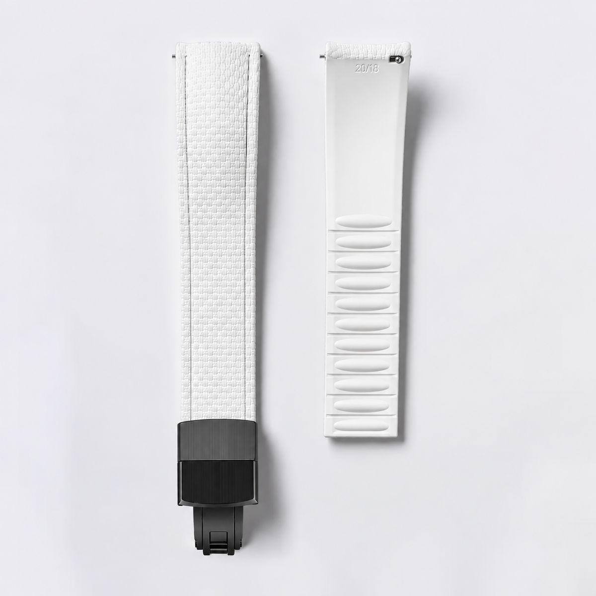 CTS FKM Rubber Watch Strap, Quick Release, White