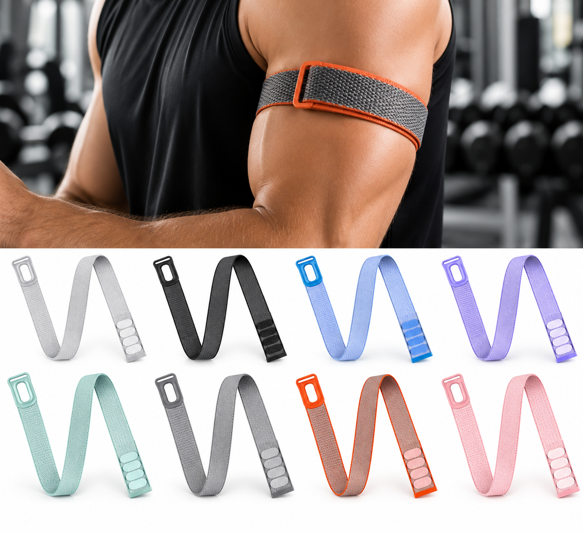 Adjustable Bicep Armband for Fitbit