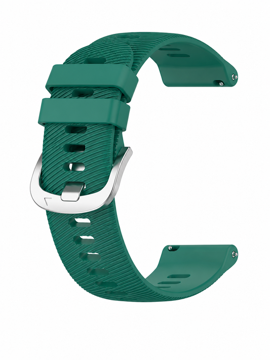 Ribbed Garmin Silicone Watch Band Multiple Colors & Sizes