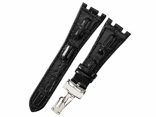 Crocodile Pattern textured Leather Watch Strap for Audemars Piguet Royal Oak Offshore multiple colors