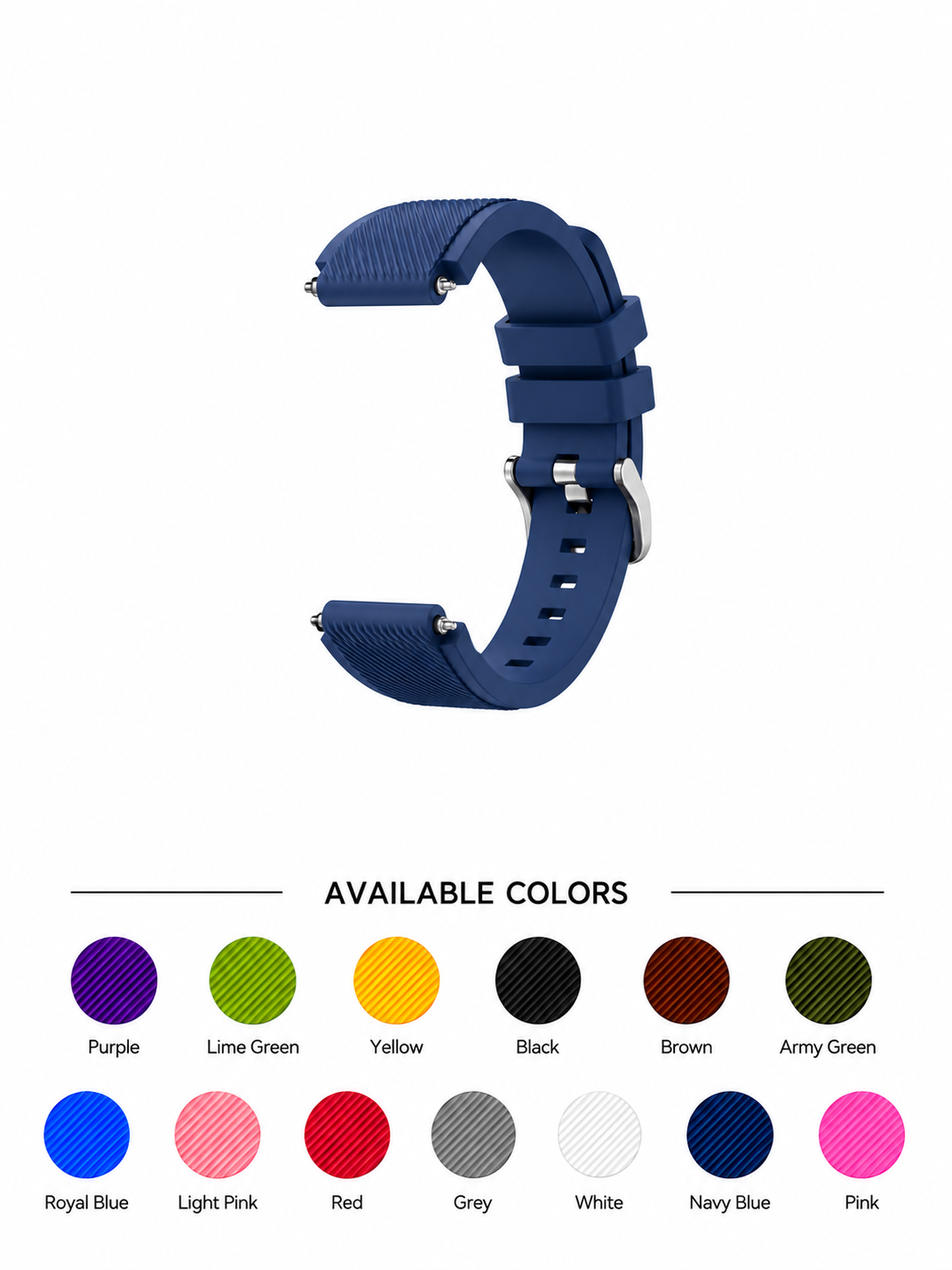 Huawei Silicone Watch Band – Rubber Texture Design