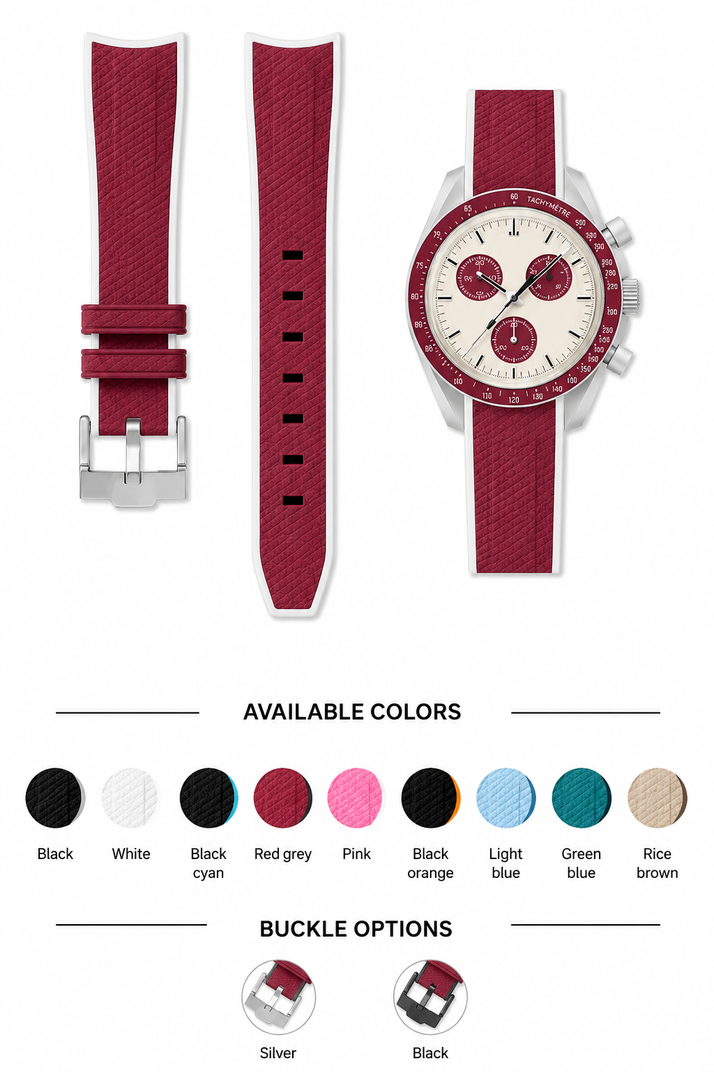 Omega x Swatch MoonSwatch  with Textured Rubber Strap