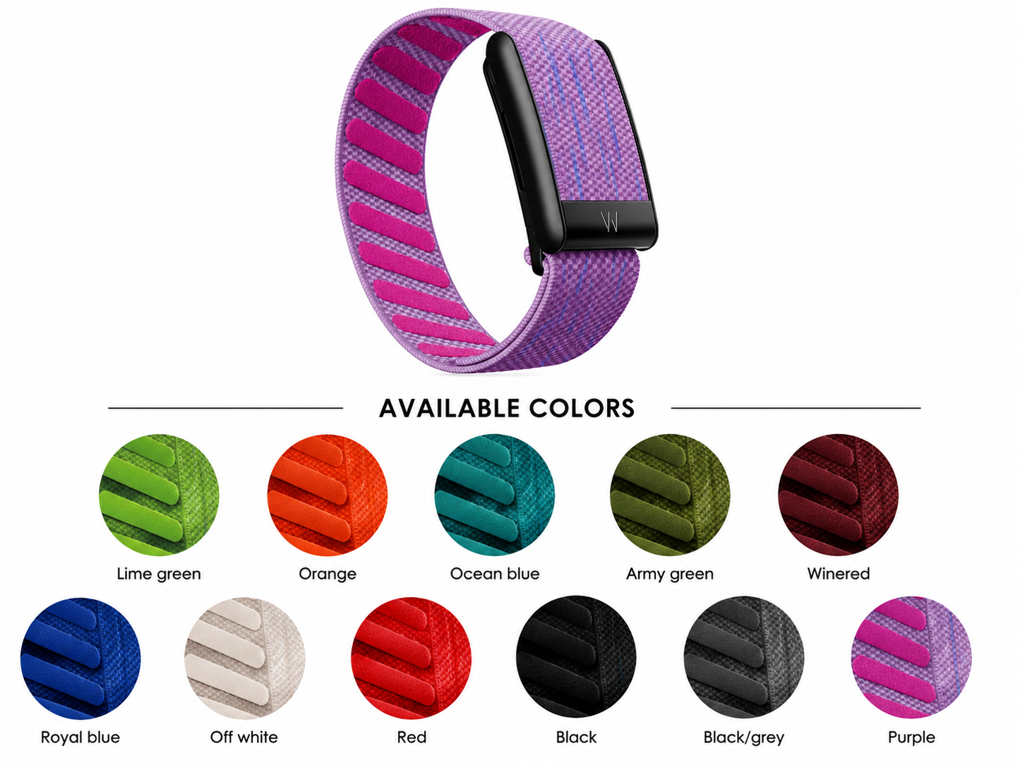 Elastic Nylon Strap for WHOOP 5.0 & MG – Breathable  Wristband Replacement